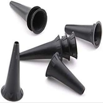ADS Medicare Specula Disposable, Mini Pocket Otoscope Black Ear Pieces Specula, (4.25mm) Ear Piece Ear Inspection Examination Diagnostic Black, Pack of 100 Pieces