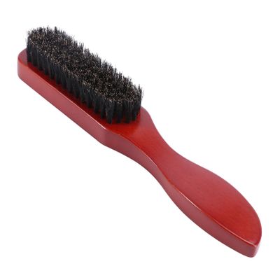 IWOWHERO Men's Beard Brush Natural Pig Bristles Solid Wood Handle Styling Brush Beard Accessories Personal Care Tool
