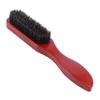 IWOWHERO Men's Beard Brush Natural Pig Bristles Solid Wood Handle Styling Brush Beard Accessories Personal Care Tool view 1