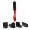 IWOWHERO Men's Beard Brush Natural Pig Bristles Solid Wood Handle Styling Brush Beard Accessories Personal Care Tool view 2