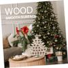 OKUMEYR Wooden Chocolate Stand Xmas Shelf Displaying Rack Decorative DIY Painting for Indoor Christmas Celebrations view 3