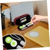 Healvian Red Double-Layer Lens and Eyeglass Case Bottles Portable Myopic Glasses Storage Box Travel Lens Kit for Home and On-The-go view 3
