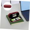 Healvian Red Double-Layer Lens and Eyeglass Case Bottles Portable Myopic Glasses Storage Box Travel Lens Kit for Home and On-The-go view 4