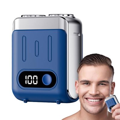 Electric Beard Trimmer, Portable Electric Shaver, Waterproof Beard Trimmer, Usb Rechargeable Shaver, Wet and Dry Electric Shaver, Pocket-Size Men's Shaver, Travel Beard Trimmer for Men