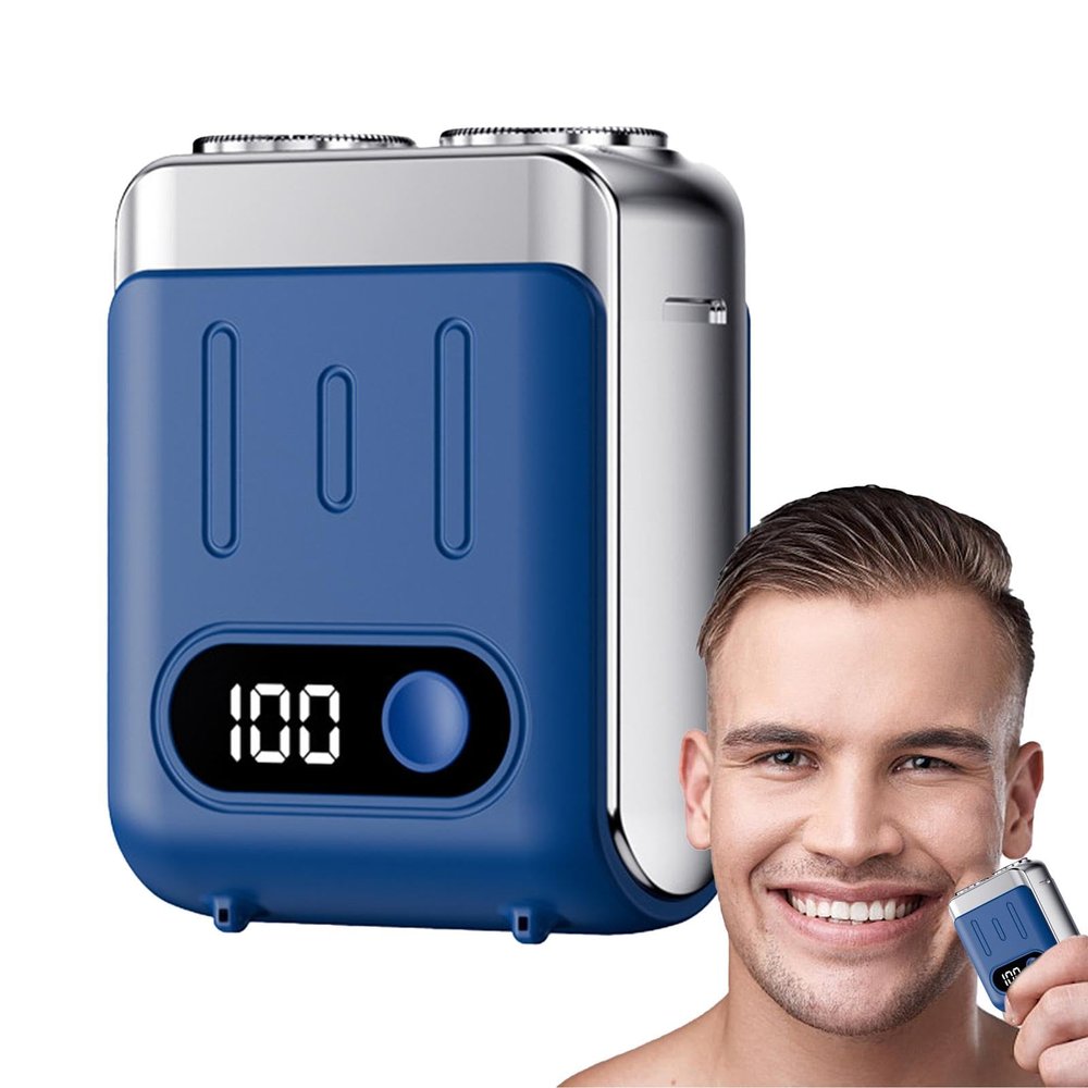 Electric Beard Trimmer, Portable Electric Shaver, Waterproof Beard Trimmer, Usb Rechargeable Shaver, Wet and Dry Electric Shaver, Pocket-Size Men's Shaver, Travel Beard Trimmer for Men