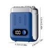 Electric Beard Trimmer, Portable Electric Shaver, Waterproof Beard Trimmer, Usb Rechargeable Shaver, Wet and Dry Electric Shaver, Pocket-Size Men's Shaver, Travel Beard Trimmer for Men view 2