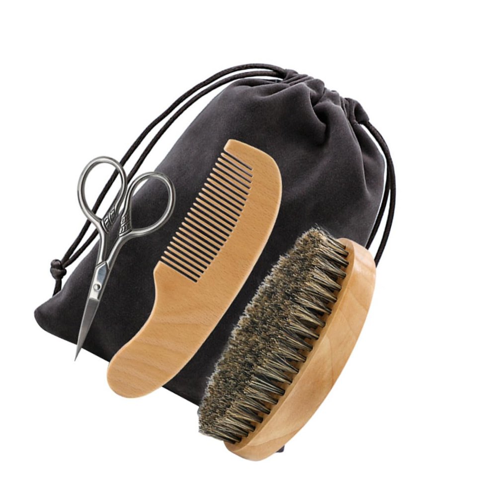 HAPINARY Beard Care Kit for Men Beard Shaving Tool Scissors and for Daily and Maintenance