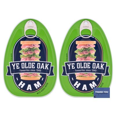 Ye Olde Oak Gammon Ham 325g (2 Pack) - Premium Quality Canned Ham for Versatile Meals