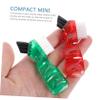 HOMOCONO 4pcs Denture Toothbrush Small Soft Bristle Double-Sided Mini Cleaning Brush for False Teeth Home and Travel Use view 4
