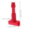 minkissy Mop Clip Accessories Mop Handle Part Mop Handle Accessories Mop Handle with Clamp Mop Replacement Holder Floor Mop Clamp Detachable Mop Clip Clamp Mop Handle Clip for Mop Pp Red view 2