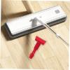 minkissy Mop Clip Accessories Mop Handle Part Mop Handle Accessories Mop Handle with Clamp Mop Replacement Holder Floor Mop Clamp Detachable Mop Clip Clamp Mop Handle Clip for Mop Pp Red view 4