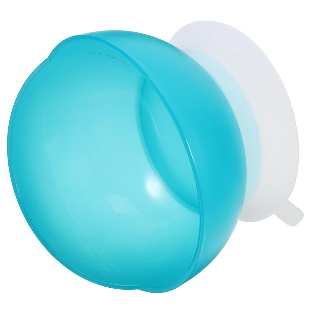 minkissy Elderly Suction Bowl with Non-Slip Base Durable Spill Adaptive Dish for Seniors Round Scoop Plate for Easy Self-Feeding and Independence