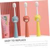 HOMOCONO 3pcs Boys and Girls Cartoon Toothbrush Soft Bristle for Boy Girl's Travel Use Ergonomic Design Manual Cleaning for Daily Use view 3