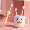 HOMOCONO 3pcs Boys and Girls Cartoon Toothbrush Soft Bristle for Boy Girl's Travel Use Ergonomic Design Manual Cleaning for Daily Use view 4