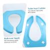 HAPINARY 2pcs Toilet Seat Cushion Breathable Cover U-Shape Bathroom Washable Pad for Home Office Comfortable Toilet Seat Mat Household Pedestal Pan Cushion view 2