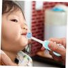HOMOCONO 2Pcs Child Toothbrush Kids Teeth Cute Bear Toothbrush Soft Bristles Silicone Material Good Cleaning Effects Daily Use Ergonomic Design Stylish Bear Shape Toddlers view 3
