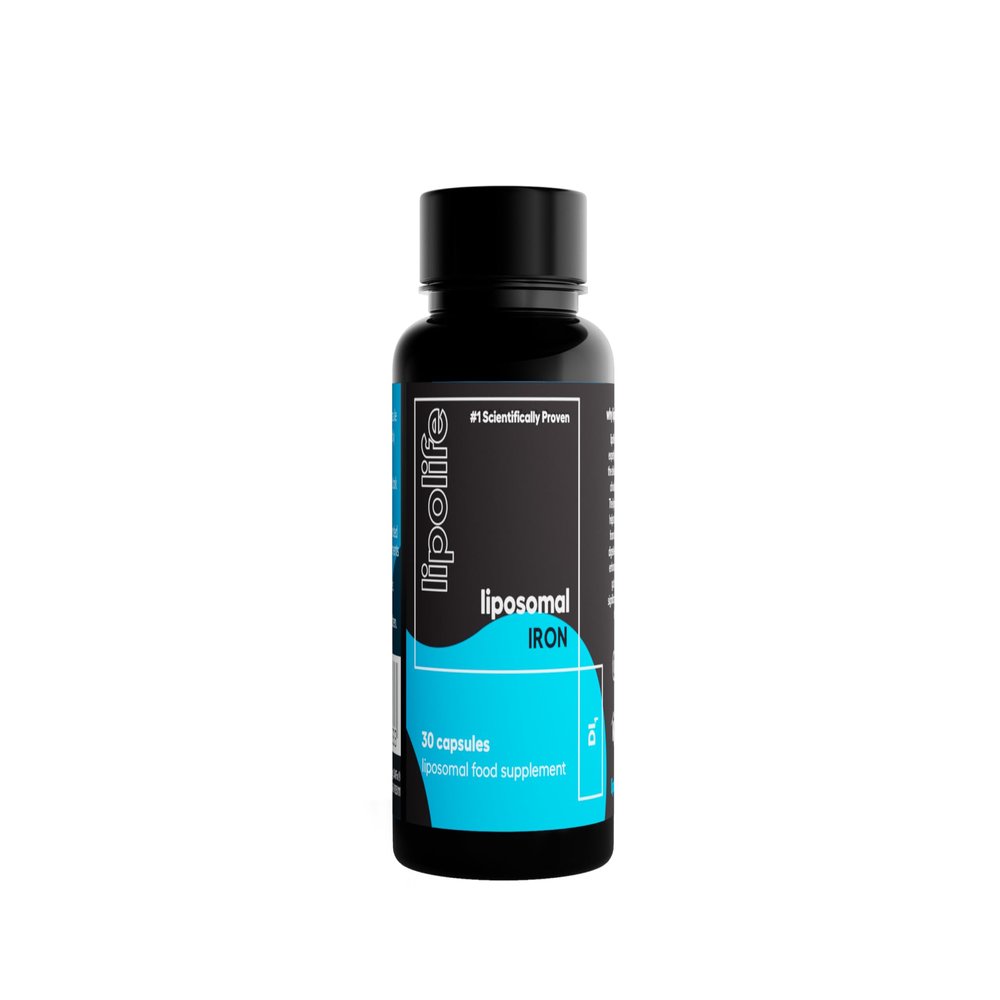 Liposomal Iron - Gentle, Highly Absorbable - 30 Capsules - lipolife