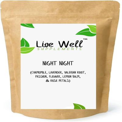 Night Night | Bed Time Loose Leaf Tea Blend | Chamomile, Lavender, Valerian Root, Passion Flower, Lemon Balm & Rose Petals Premium Quality! (1kg)