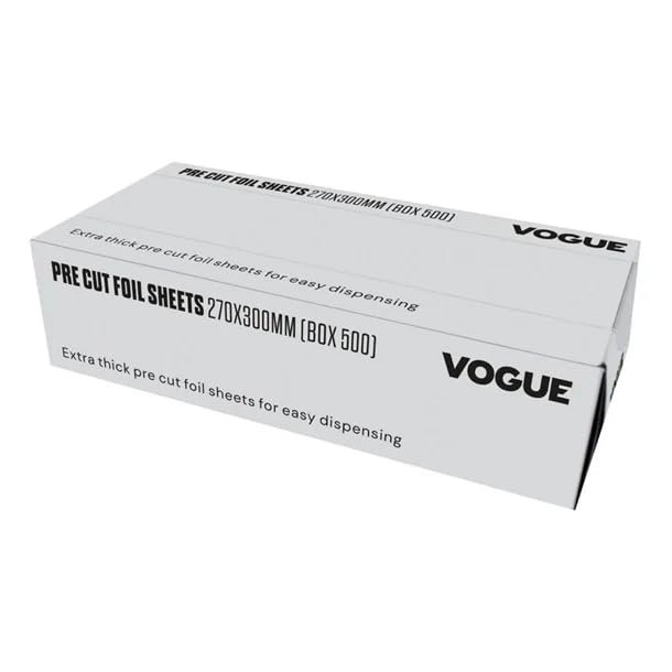 Vogue Foil Sheets - 270x300mm (Box 500)