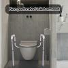 Toilet Grab Handles - Adjustable Toilet Hand Rail, Toilet Surround Safety Frame | Non Slip Toilet Aid Assist Rail, Aluminum Alloy Handicap Toilet Safety Rails for Disabled Elderly Pregnant Seniors view 3