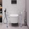 Toilet Grab Handles - Adjustable Toilet Hand Rail, Toilet Surround Safety Frame | Non Slip Toilet Aid Assist Rail, Aluminum Alloy Handicap Toilet Safety Rails for Disabled Elderly Pregnant Seniors view 4