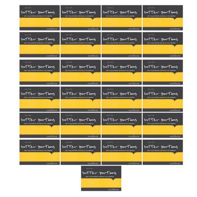 Salted Spreadable Foil Wrapped Lichfield Mini Butter Portions 25-600 Portions Fresh Stock Restocked Daily (25 Portions)