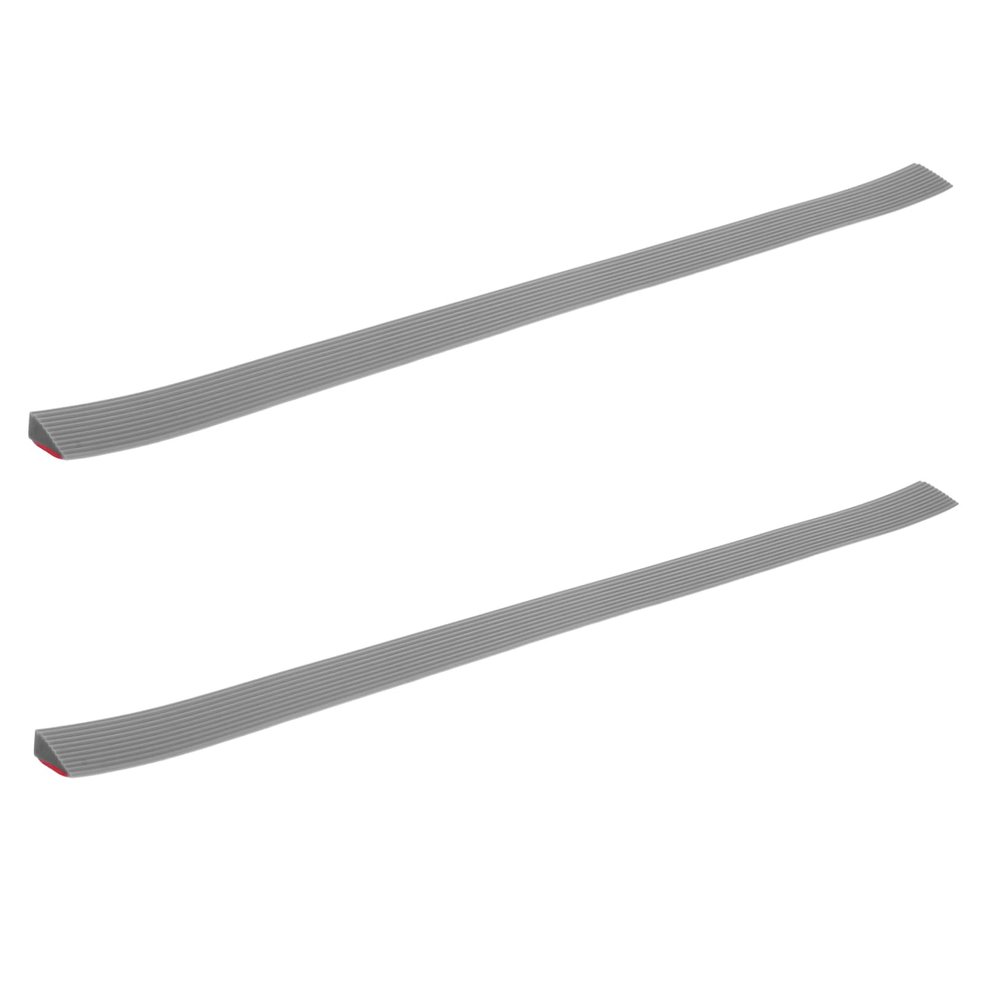 minkissy 2pcs Tpe Ramps Home Entry Ramp Mats for Robot Cleaners Gray Thick Antislip Design
