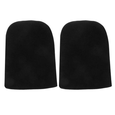 minkissy 1 Pair Wheelchair Foot Rest Covers Non-Slip Footrest Pad Wheelchair Foot Pads Soft Leg Rest Cushion for Elderly Wheelchair Black