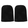 minkissy 1 Pair Wheelchair Foot Rest Covers Non-Slip Footrest Pad Wheelchair Foot Pads Soft Leg Rest Cushion for Elderly Wheelchair Black view 1