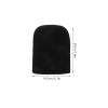 minkissy 1 Pair Wheelchair Foot Rest Covers Non-Slip Footrest Pad Wheelchair Foot Pads Soft Leg Rest Cushion for Elderly Wheelchair Black view 2