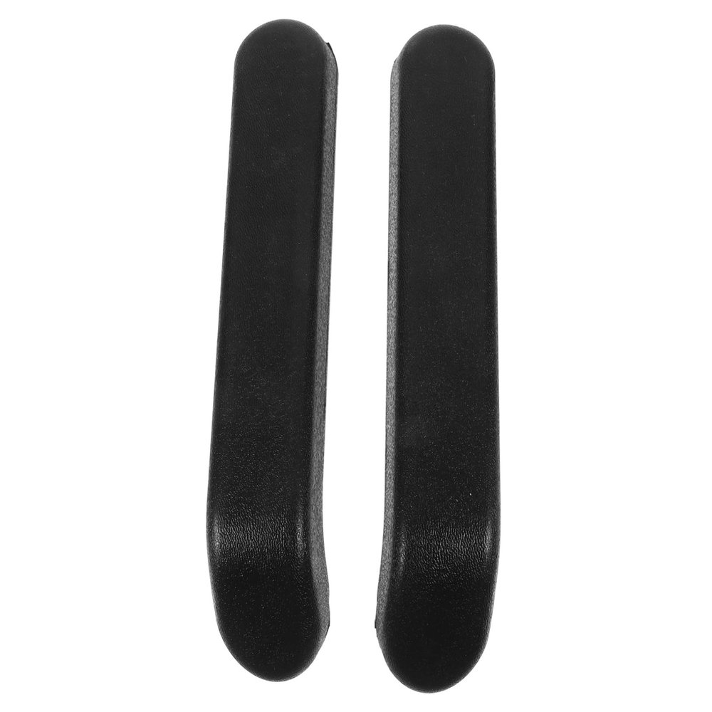 minkissy 1set Wheelchair Armrest Pads Comfortable Pu Foam Replacement Covers for Manual Wheelchairs Easy to Install Easy to Clean Black Elbow Style