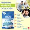 Marine Collagen 1200mg  Type 1 Peptides  90 Capsules  30 Day Supply  Made in Britain  SMUG Supplements view 3