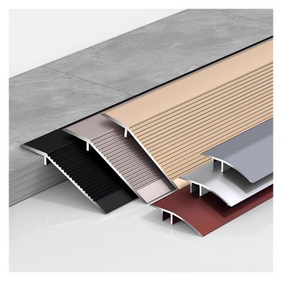 1.65in/3.94inW Floor Transition Strip Threshold Ramp Aluminum, 90cm/35.4in, 70.9in/106.3inL Metal Transition Doorway Edge Trim, Bridge The Height Gap Between 0.31-0.6in/0.4-1.38in(Purple gold,4.2*270c