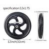 12 Inch Manual Wheelchairs Replacement Wheel, 12x1.75 Solid Rear Wheels for Wheelchair, Non-Inflatable Tire, Replaceable Wheelchair Accessories Parts (1 Set of 2) view 4