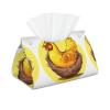 Bird's Nest Golden Chicken Long Tissue Box Cover - Waterproof, Lightweight, and Foldable with Two-Button Opening for Convenient Use view 1