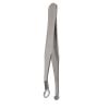 Nose Hair Trimming Tweezers, Stainless Steel Round Tip Nose Hair Tweezers for Safe and Easy Nose Hair Removal, Portable Keychain Design for Grooming Sideburns and Brows view 4
