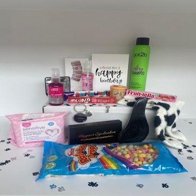 16th Birthday Celebration Hamper, 16 Gifts for a Girl