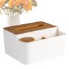Tissue Box Holder, Waterproof Napkin Dispenser, Multifunction Storage Box, Cotton Swab Storage Case, Facial Tissue Holder, Bathroom Tissue Holder, Kitchen Napkin Holder, Bedroom Tissue Box view 1
