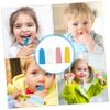 HAPINARY Baby Finger Toothbrush 4pcs Silicone Infant Boys and Girls Oral Cleaner Soft Bristles Gum Massager Safe for Toddler Everyday Oral Hygiene Random Color view 2