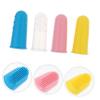 HAPINARY Baby Finger Toothbrush 4pcs Silicone Infant Boys and Girls Oral Cleaner Soft Bristles Gum Massager Safe for Toddler Everyday Oral Hygiene Random Color view 4