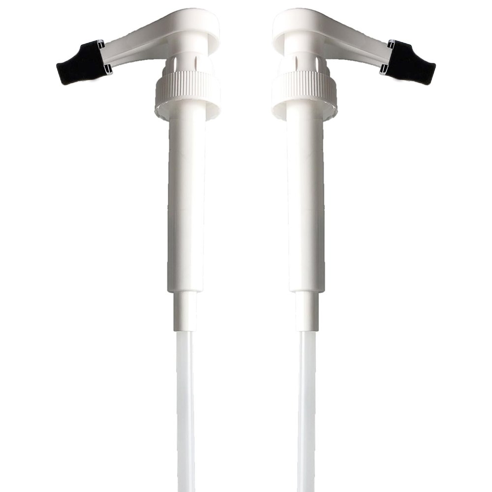 Coffee Syrup Pump for Monin 1L PET Plastic Bottles with Tip Cover Included, 2 Packs