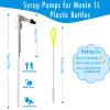 Coffee Syrup Pump for Monin 1L PET Plastic Bottles with Tip Cover Included, 2 Packs view 2