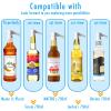 Coffee Syrup Pump for Monin 1L PET Plastic Bottles with Tip Cover Included, 2 Packs view 3