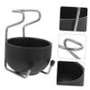 HAPINARY Men's Shaving Stainless Steel Soap Bowl Holder Metal Soap Bowl Stand Beard for Home Travel view 2