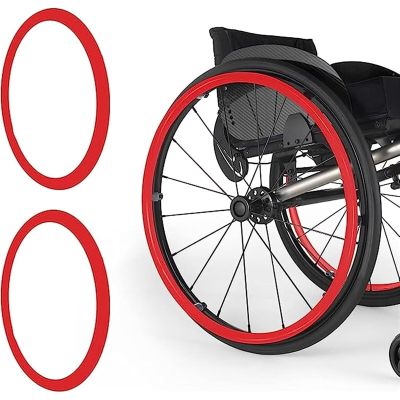 22inch Silicone Wheelchair Push Rim Covers, Non-Slip Wear-Resistant Hand Push Cover, Wheelchair Handrim Covers, Wheelchair Rear Wheel Cover for Improve Grip and Traction