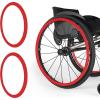 22inch Silicone Wheelchair Push Rim Covers, Non-Slip Wear-Resistant Hand Push Cover, Wheelchair Handrim Covers, Wheelchair Rear Wheel Cover for Improve Grip and Traction view 1