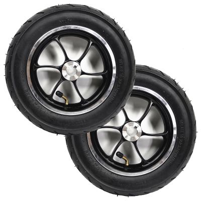 10 Inch Electric Wheelchairs Rear Wheel, 10x2.125 Replacement Wheels for Wheelchair, Pneumatic Rubber Tires, Wheelchair Accessories, Bearing: 3/4inch (19mm) (2 Pcs)