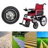 10 Inch Electric Wheelchairs Rear Wheel, 10x2.125 Replacement Wheels for Wheelchair, Pneumatic Rubber Tires, Wheelchair Accessories, Bearing: 3/4inch (19mm) (2 Pcs) view 3