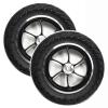 10x2.50 Electric Wheelchairs Rear Wheel, 10 Inch Rear Wheel Replacement Wheels, Rubber Solid Tire, Wheelchair Rear Wheel Assembly, Bearing: 3/4 Inch (19mm) (2 Pack) view 1
