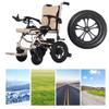 12 Inch Electric Wheelchair Replacement Wheel, 12 1/2x2 1/4 Rear Wheels for Wheelchair, Solid Non-Inflatable Tire, Wheelchair Replacement Parts, with 1/2"(12 mm) Bearing (2 Pcs) view 3
